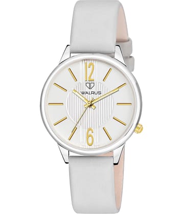 Walrus - Silver Leather Analog Womens Watch