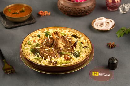 Andhra mutton bone fry piece pulao