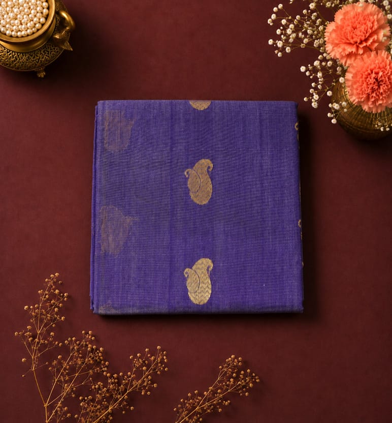 Handloom Chanderi Silk By Mercerized Cotton Saree