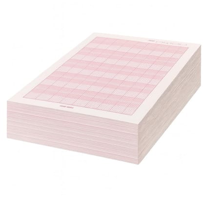 Semi Log Graph Paper � A4 Size (100 Sheets, Red) | 5-Cycle 1�10 Log Scale | Semi-Logarithmic Chart for Engineering, Physics, Math, Science & Research Data Plots