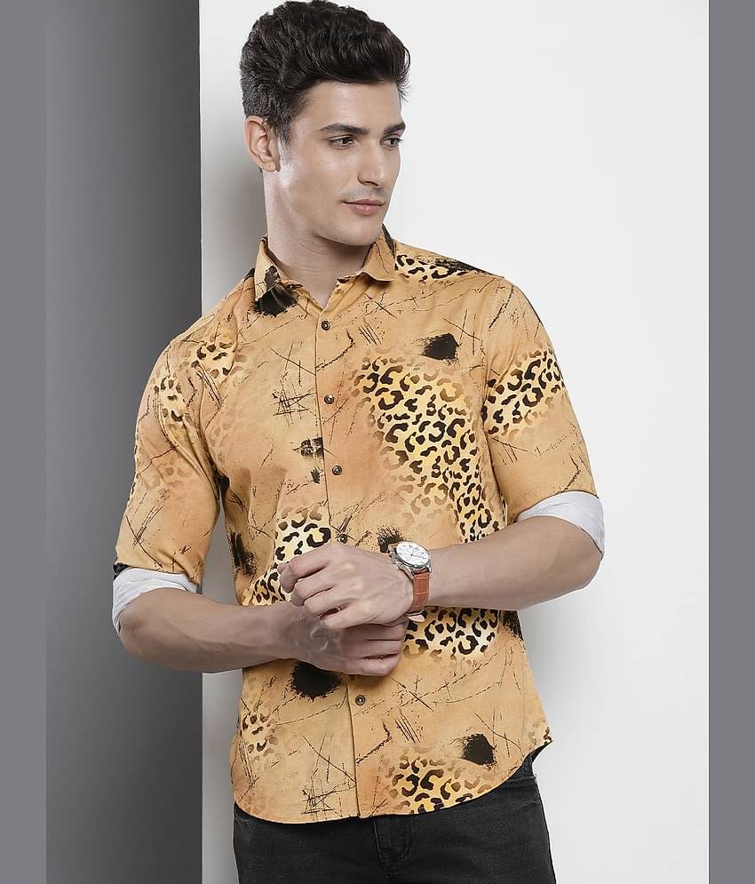 The Indian Garage Co Men Slim Fit Animal Printed Opaque Casual Shirt