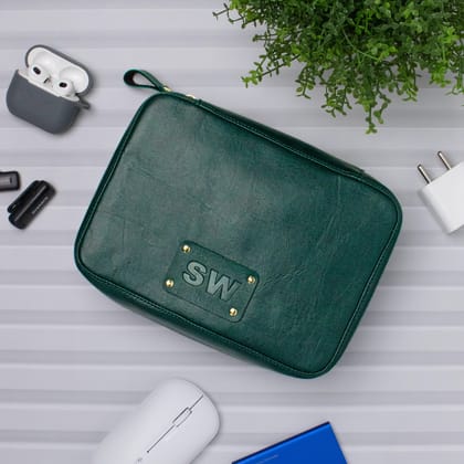 PERSONALISED TECH ORGANISER - GREEN-Green