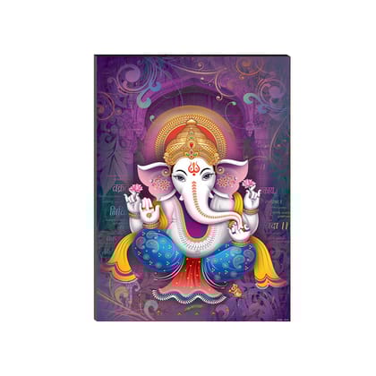 6MM MDF Lord Ganesha Satin Matt Texture UV Art Painting