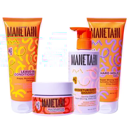 Manetain Set Of 4 Shampoo - 237ml, Conditioner & Gel - 200ml With Conditioner- 200 gm