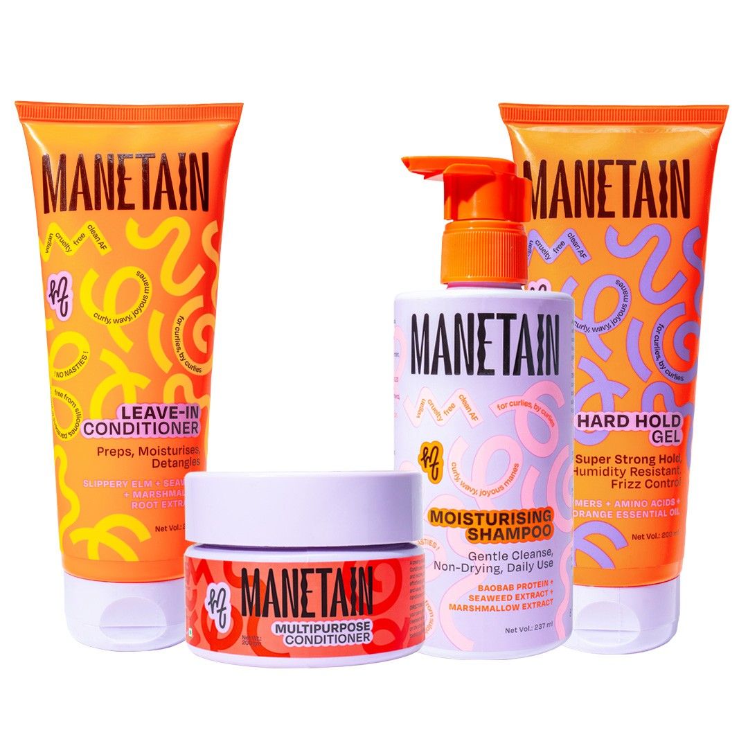Manetain Set Of 4 Shampoo - 237ml, Conditioner & Gel - 200ml With Conditioner- 200 gm
