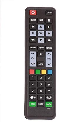 EHOP Compatible Remote for Videocon LED LCD (V2BG, Black)