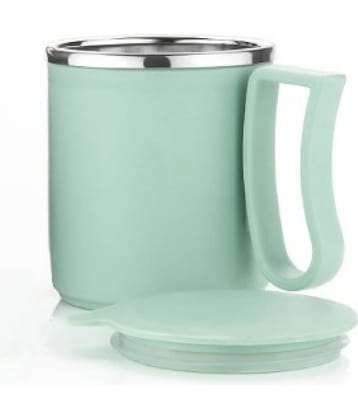 OFFYX - Olive Steel Coffee Mug ( Pack of 1 )