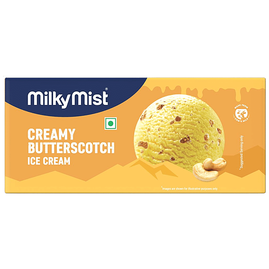 Milky Mist Creamy Butterscotch Ice Cream, 750 ml