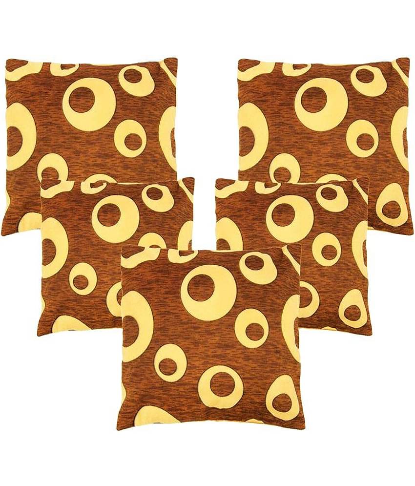 Belive-Me Set of 5 Velvet Cushion Covers 40X40 cm (16X16)