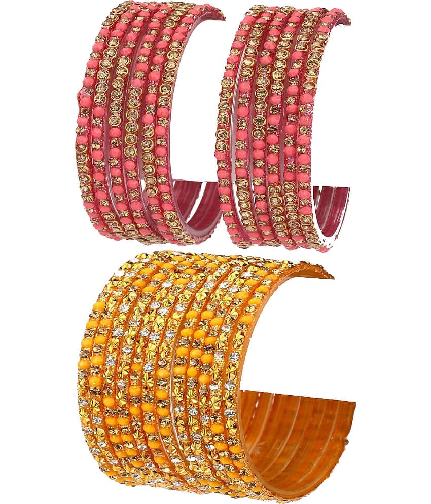 Somil Multicolor Bangle Set ( Pack of 24 )