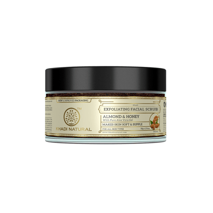Khadi Natural Almond & Honey Facial Massage Gel with Scrub - 50gm