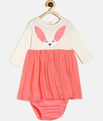 MINI KLUB Pack of 1 Baby Girls Cotton Dress ( Pink )