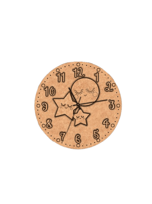 Dbeautify's DIY Moon & Stars Wall Clock for Kids