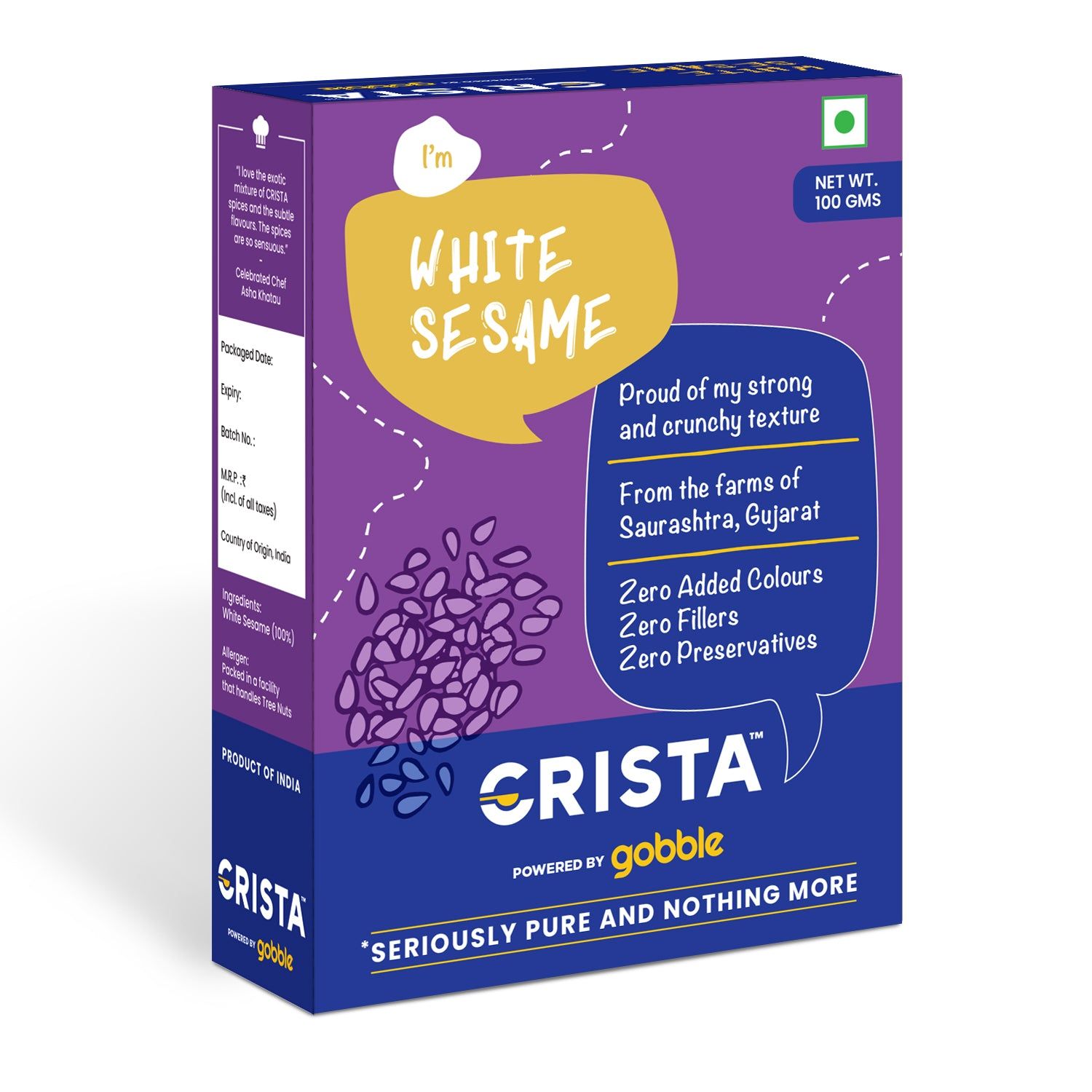 CRISTA White Sesame, 100 gm
