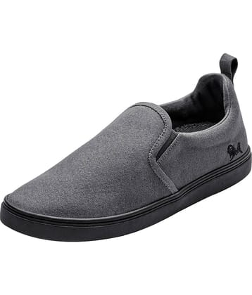 Neemans Cotton Classic  Grey Men's Slip-on Shoes