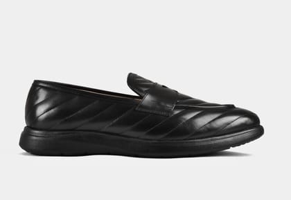 Black Quilt Slip-ons | Aero-Flex (SALE)-UK 11