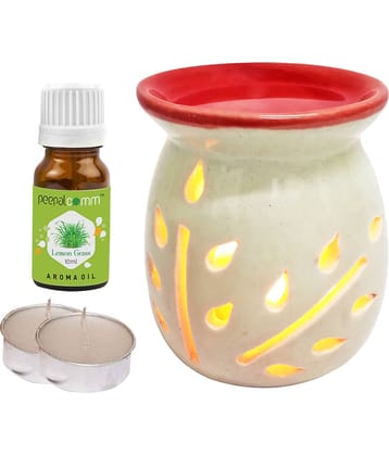 Peepalcomm Ceramic Aroma Oils & Diffusers Set - Pack of 4