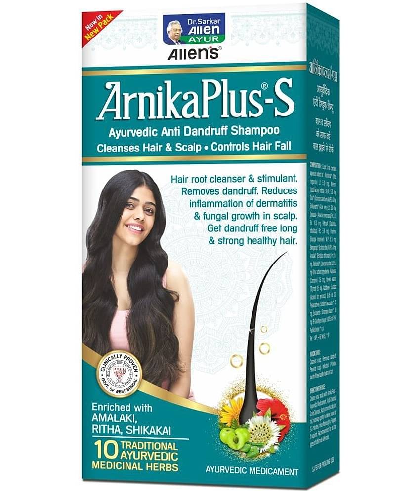 ALLEN Arnika Plus Anti Dandruff Shampoo Liquid 100 ml Pack Of 2