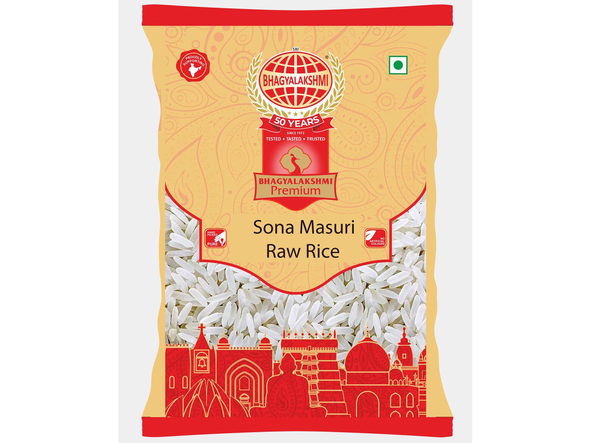 Sona Masoori Raw Rice - 1kg