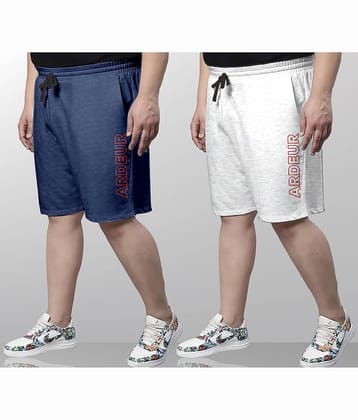 Ardeur Multi Cotton Blend Men's Shorts ( Pack of 2 )
