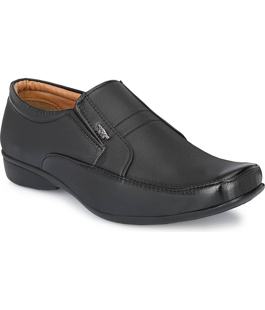Stylelure Black Men's Slip On Formal Shoes