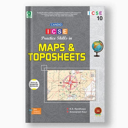 ICSE PRACTICE SKILLS IN MAPS AND TOPOSHEETS - 10-Grade 10 / Social Science