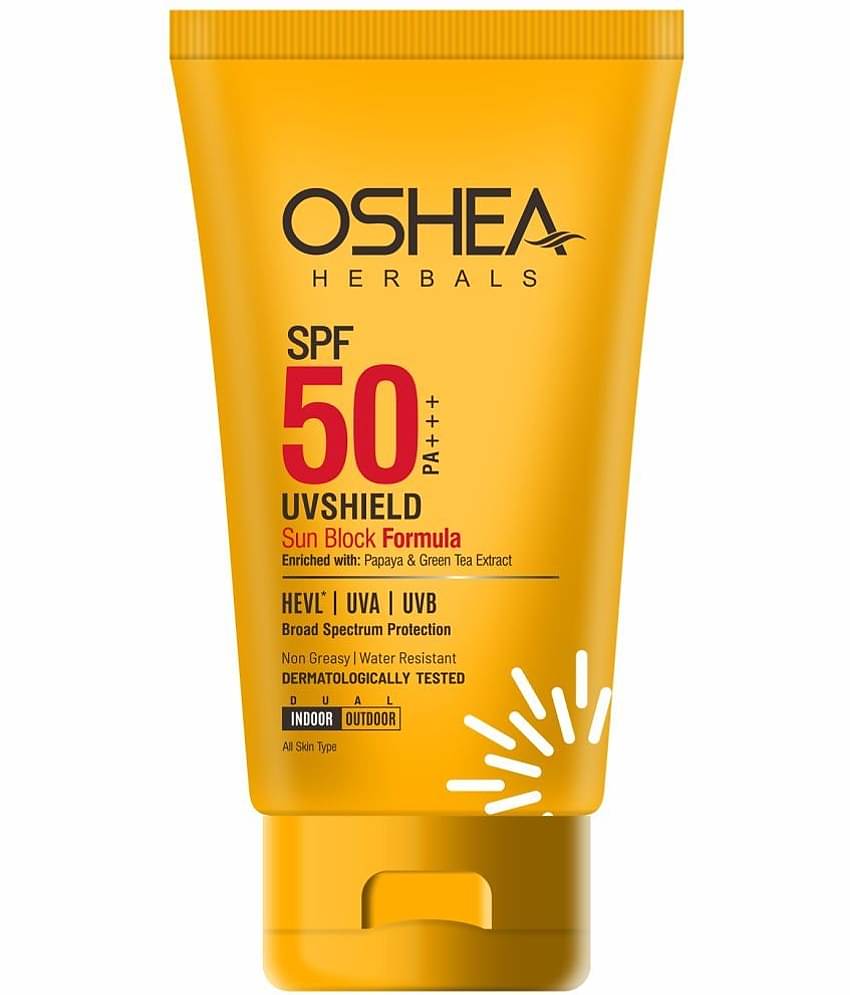 Oshea Herbals SPF 50 PA+++ UVSHIELD SUN BLOCK FORMULA120Grams