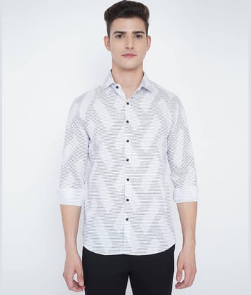 VERTUSY - White Cotton Regular Fit Men's Casual Shirt ( Pack of 1 )