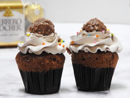 Ferrero rocher cupcakes