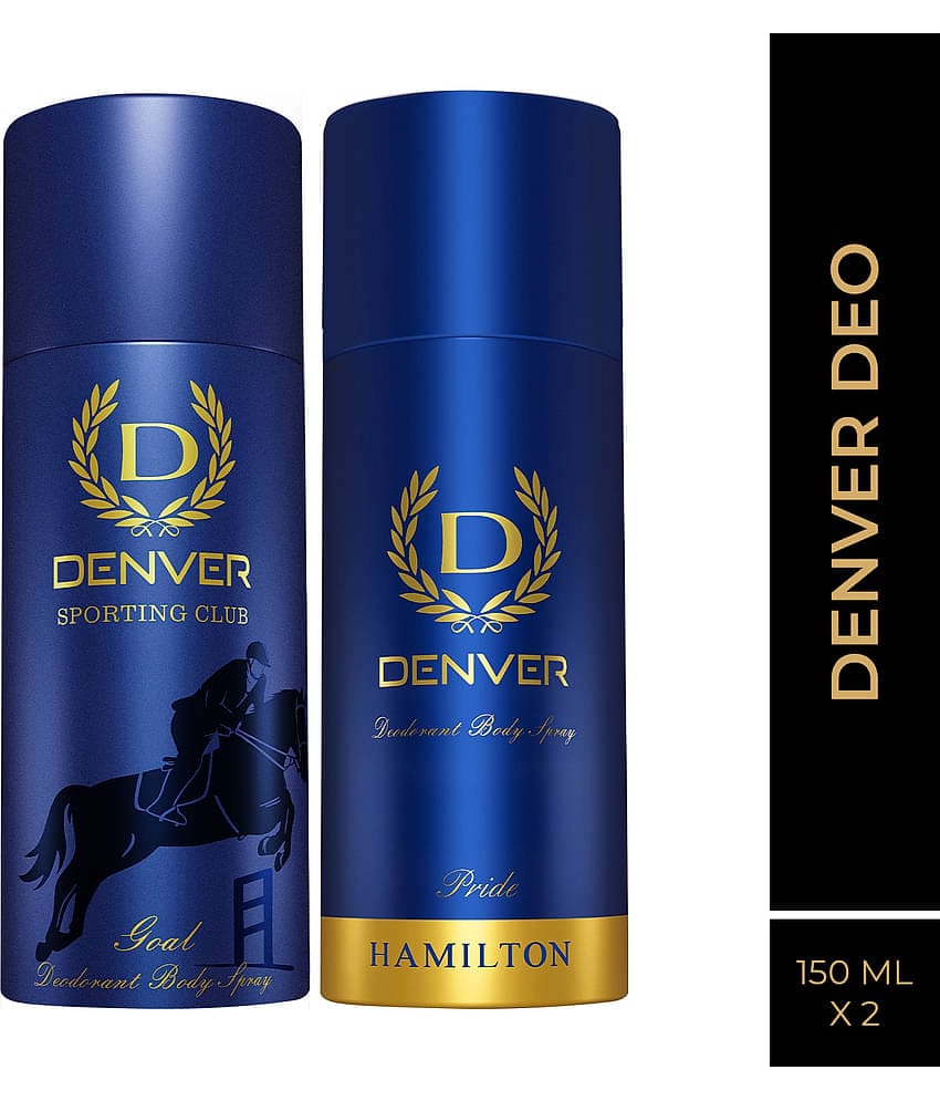 Denver Pride 150 ml & Sporting Club Goal 165 ml Deodorant Spray for Men 315 ml ( Pack of 2 )