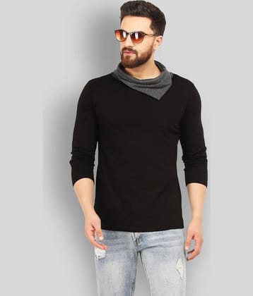 Leotude Pack of 1 Cotton Regular Fit Men's T-Shirt ( Black )