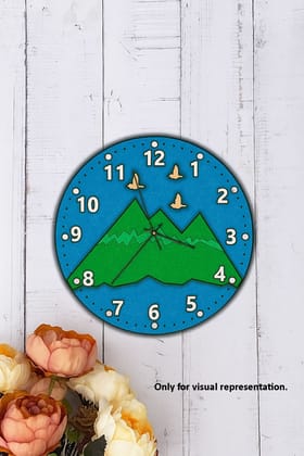 Dbeautify's DIY Mountain Scene kids Wall Clock