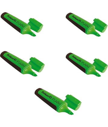 FLASH Textmaker Highlighter Green - Pack of 10