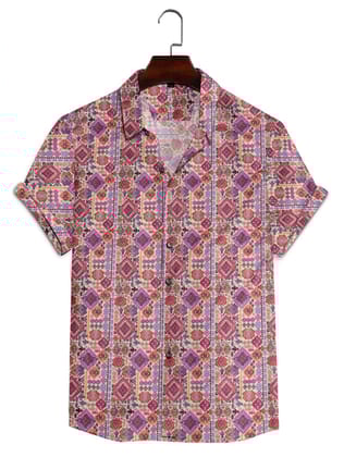 Heavy Design with Magic Cotton Fabric Pink Shirt by GlamaStitch-M