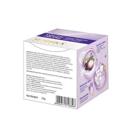 Yuthika Youth & Glow Deep Restore Intense Night Cream for All Skin Types 25g Pack of 2, Dermatologically Tested
