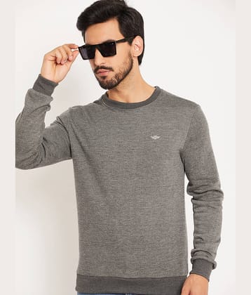 GET GOLF Cotton Blend Round Neck Men's Sweatshirt - Dark Grey ( Pack of 1 )
