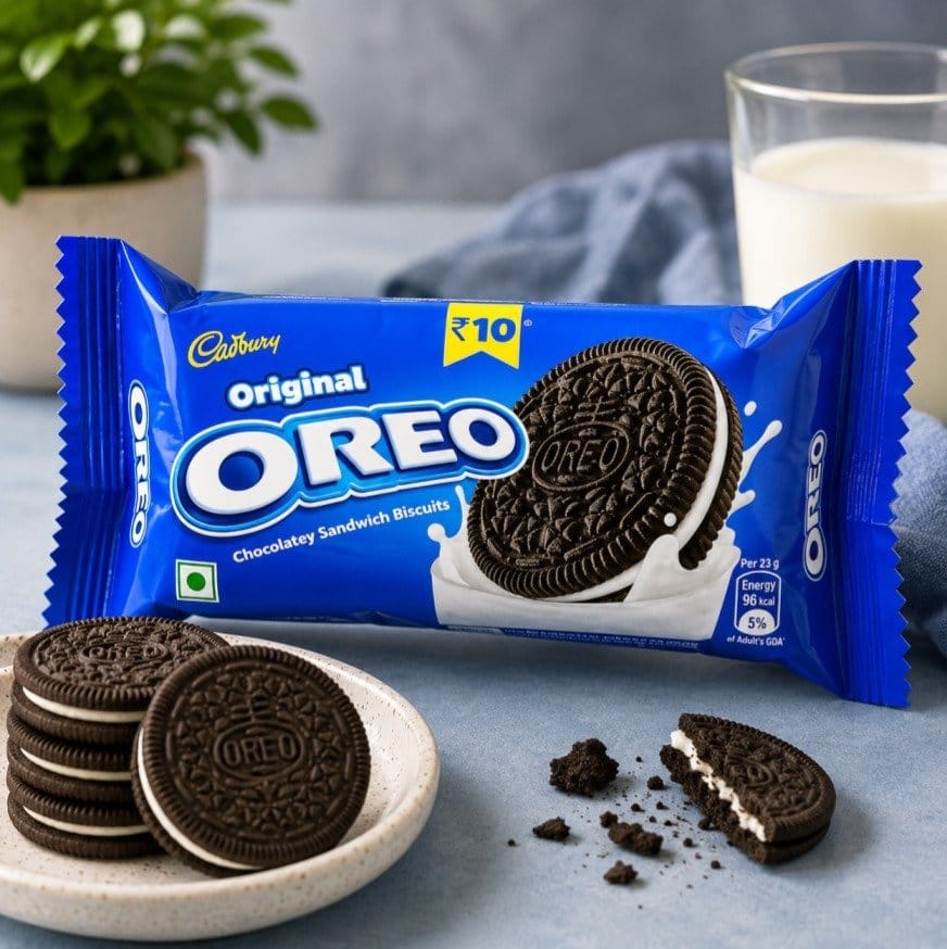 Oreo Vanilla Flavour Cream Biscuit 41.75 gm - Oreo Vanilla Flavour Cream Biscuit 41.75 gm
