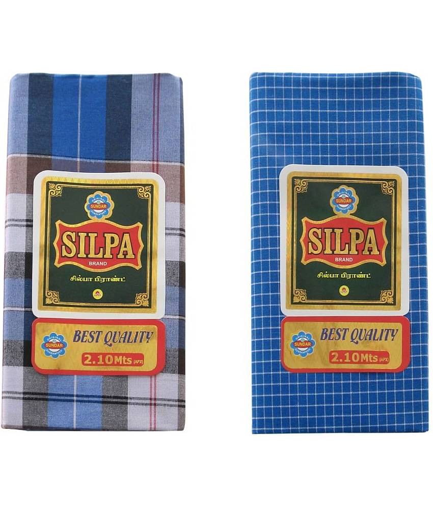 SUNDAR Multi Lungi Pack of 2