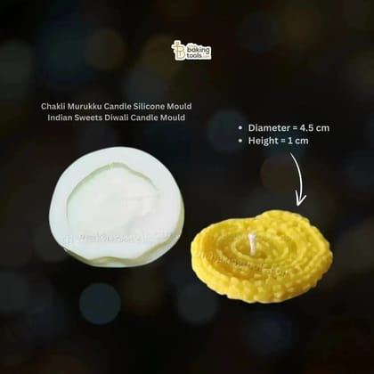 Chakli Murukku Candle Silicone Mould Indian Sweets Faral Diwali Candle Mould HBY934