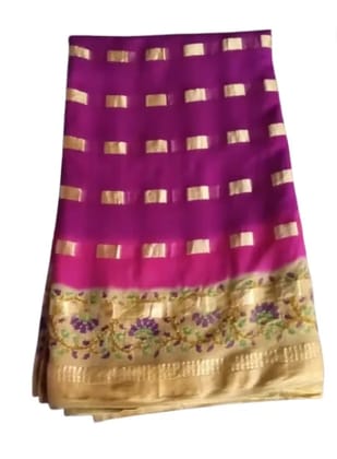 Elegant Embroidered Saree Set