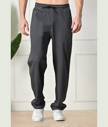 Glito Grey Cotton Blend Men's Trackpants ( Pack of 1 )