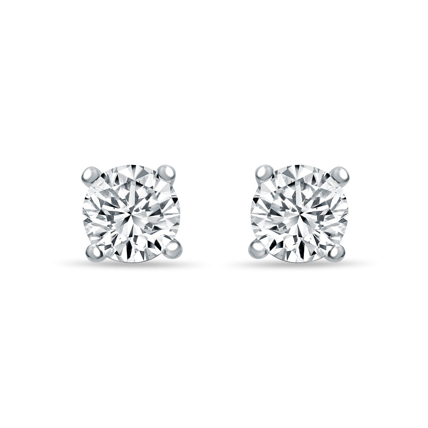 Glittering Round Zirconia Studs for Men - Small