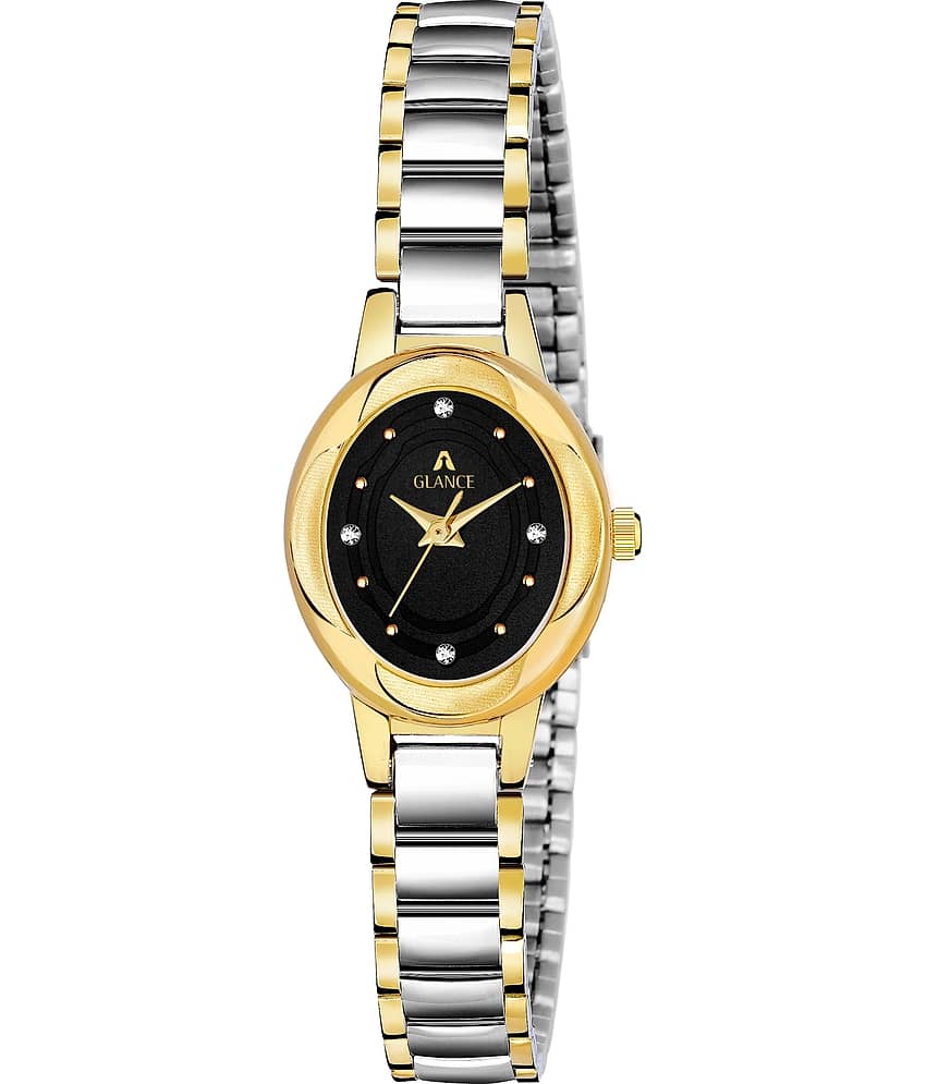 Aglance Stainless Steel Oval Womens Watch