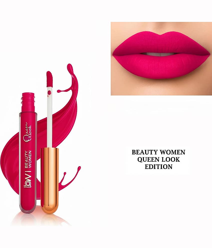 Beauty Women Pink Matte Long Lasting Liquid Lipstick ( Pack of 1 )