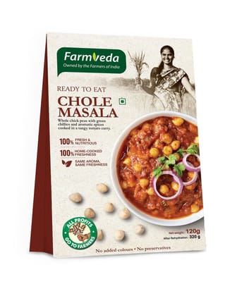 Farmveda Chole Masala Ready to Eat - 120g