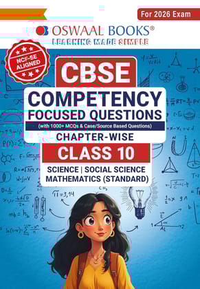 Oswaal CBSE Competency Focused Questions Chapter-wise Class 10: Maths, Science, Social Science For 2026 Exam [Paperback] oswaal publications