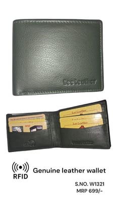 RFID Genuine leather wallet for men