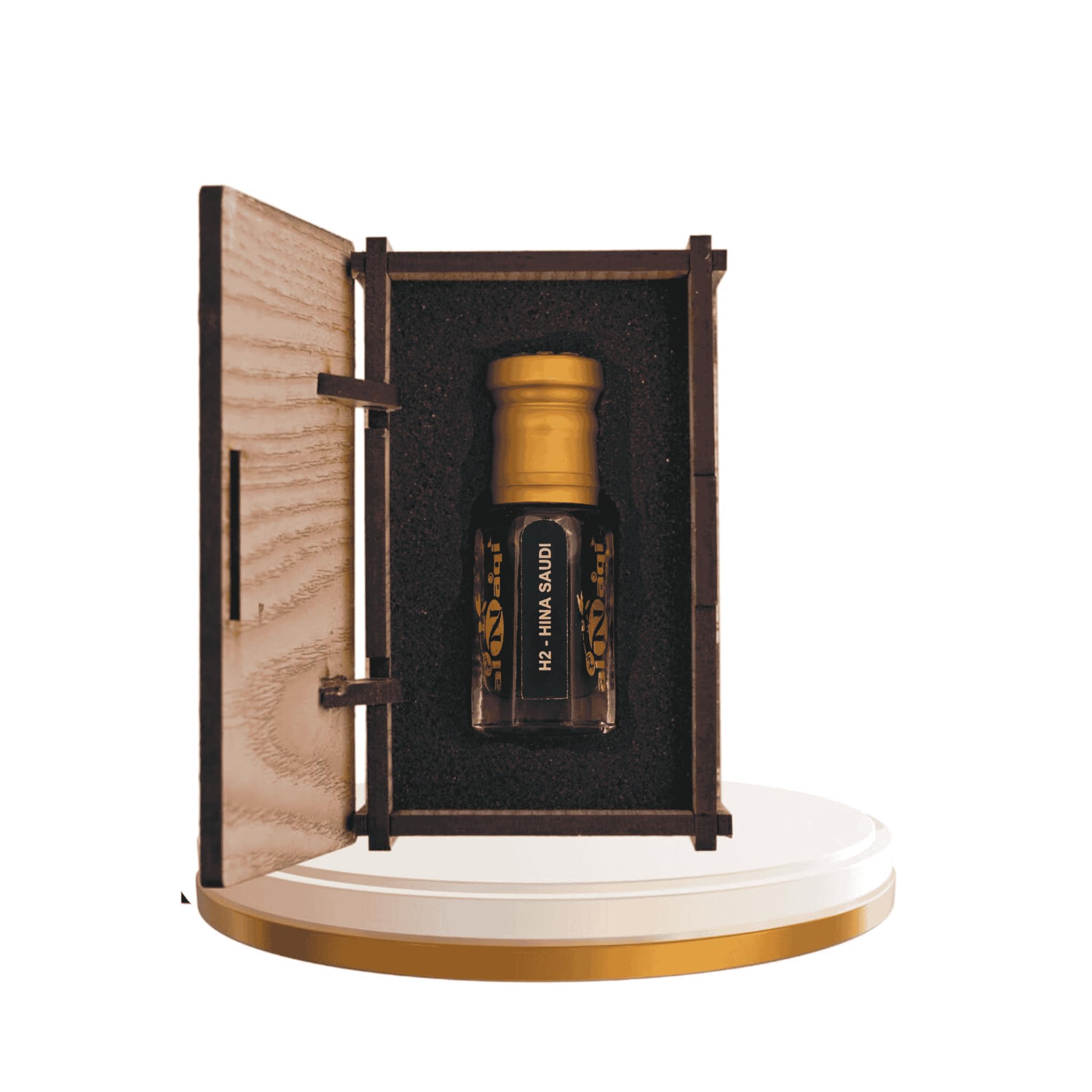 alNaqi Hina Saudi Attar 6ml - Concentrated Arabic Perfume Oil with Oud | Authentic Fragrance from Saudi Arabia | Alcohol-Free Long Lasting Parfum