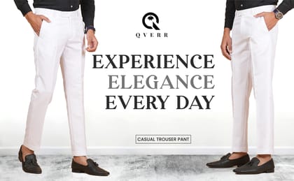 Men White Trousers