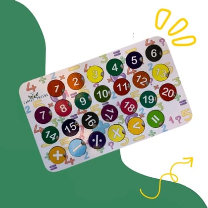 Wooden Numbers Learning Board